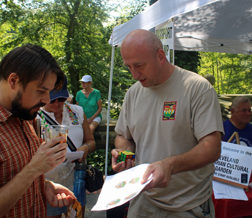 Hungarian Cultural Garden on One World Day - solving Rubik's Cube